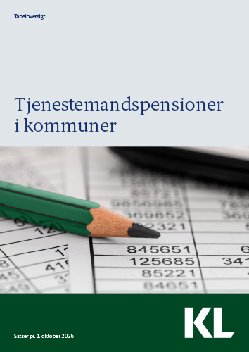 Forhåndsvisning af produktet Tjenestemandspensioner i kommuner 1. oktober 2026